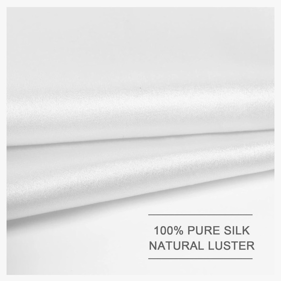 Selected Hanky 100% Pure Silk Pocket Square Solid Color White. NWT!! - Picture 3 of 4